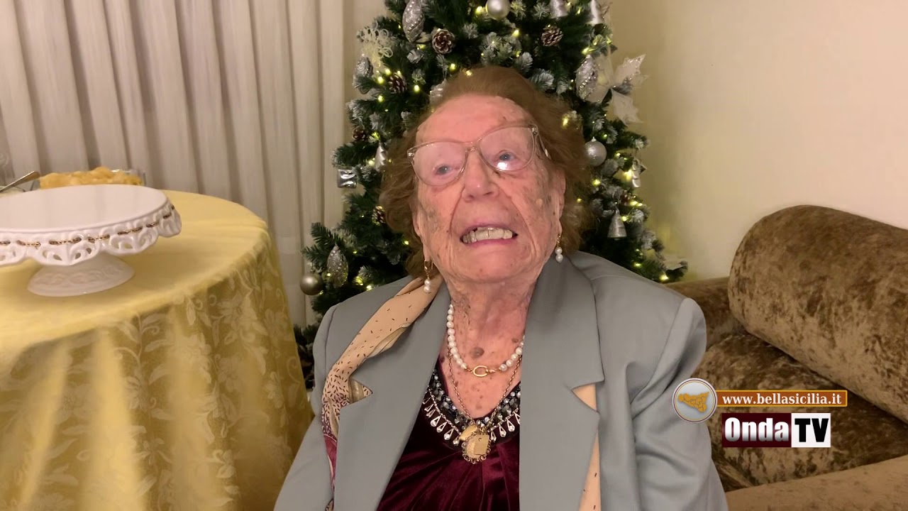 Ha festeggiato 109 anni la seconda donna più anziana della Sicilia! auguri alla signora Giuseppina