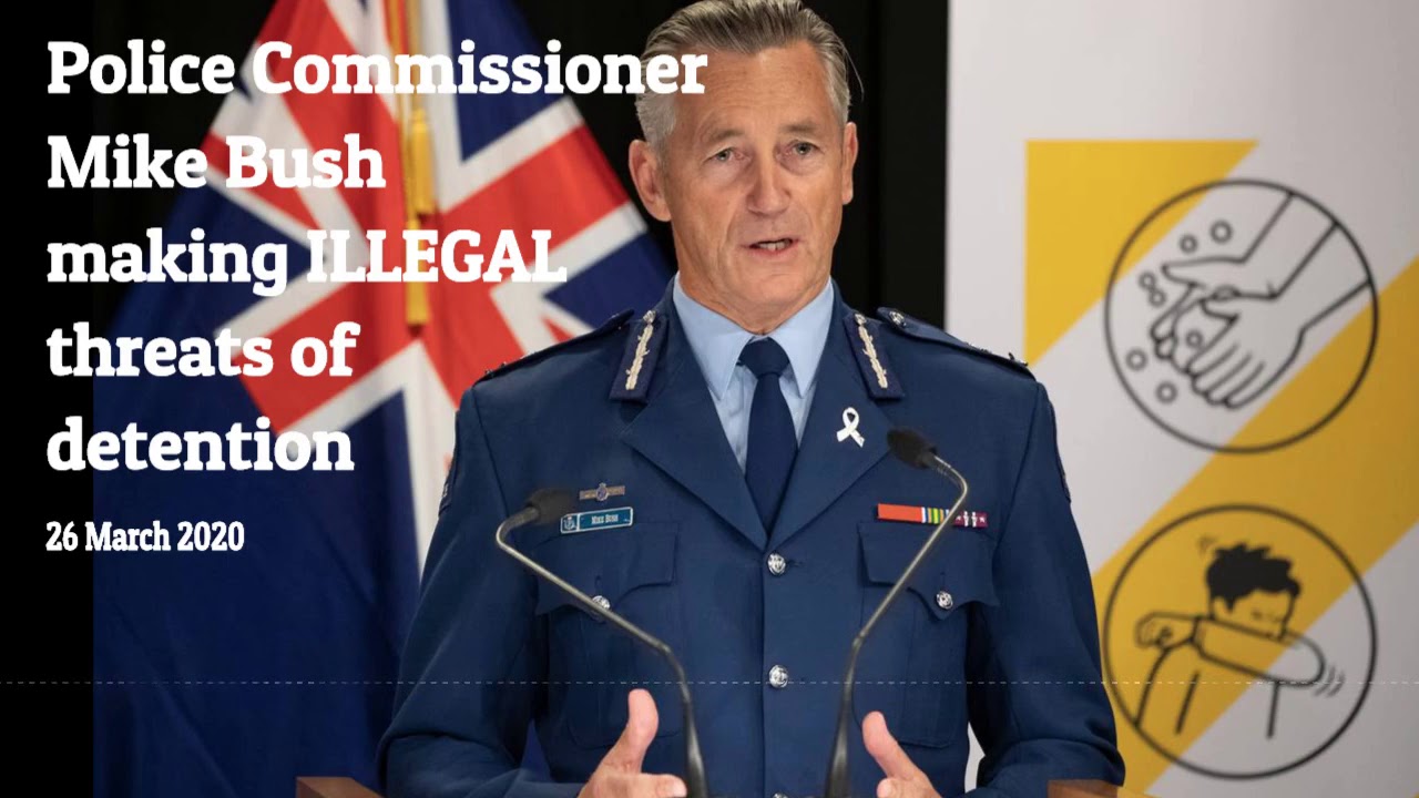 Police Commissioner Mike Bush making illegal threats