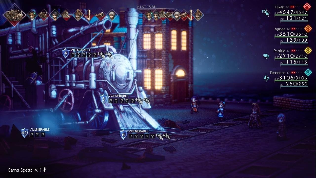 OCTOPATH TRAVELER II:  Boss: Steam Tank Obsidian, Partitio Story Ending