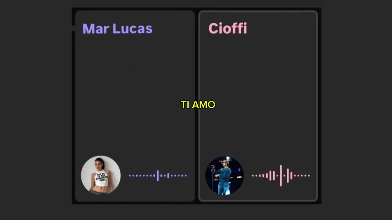 Cioffi, Mar Lucas - SOLA (TI AMO) (Lyric Video)