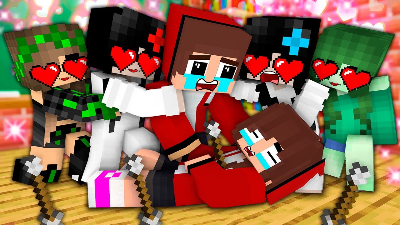 MAIZEN : TOP ONE LOVE STORY JJ GIRL - Mikey and JJ Minecraft Animation