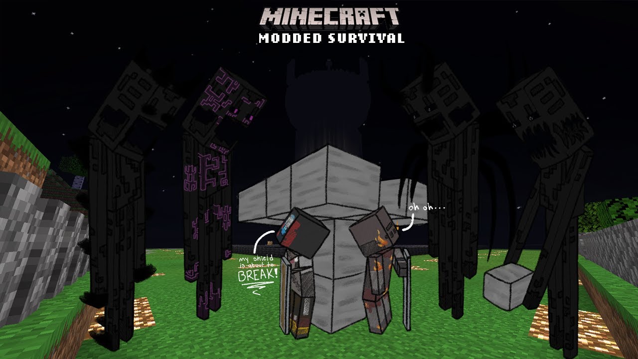Attack of the Endermen - Minecraft Modded Survival Part 2