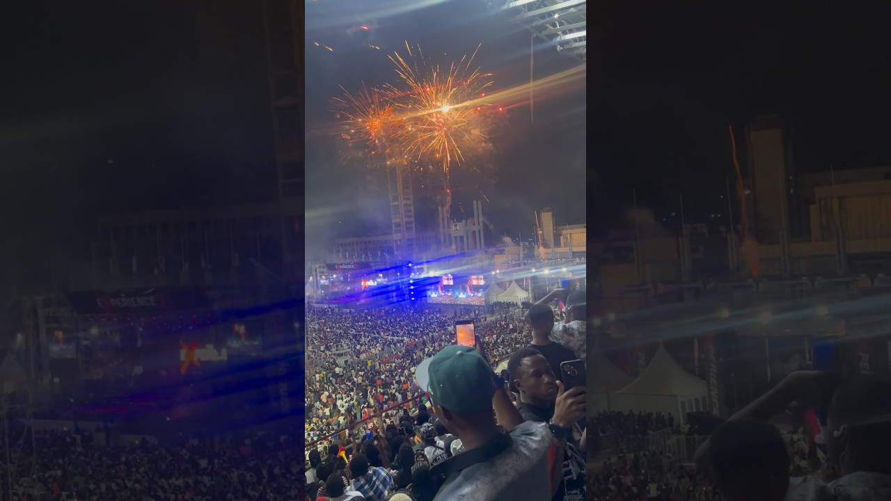 Over 3 minutes of Massive fireworks 🧨 at “The Experience “ 2025 😳😳