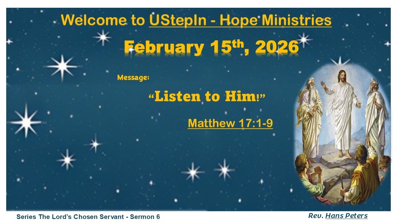 Listen to Him - Matthew 17:1-9