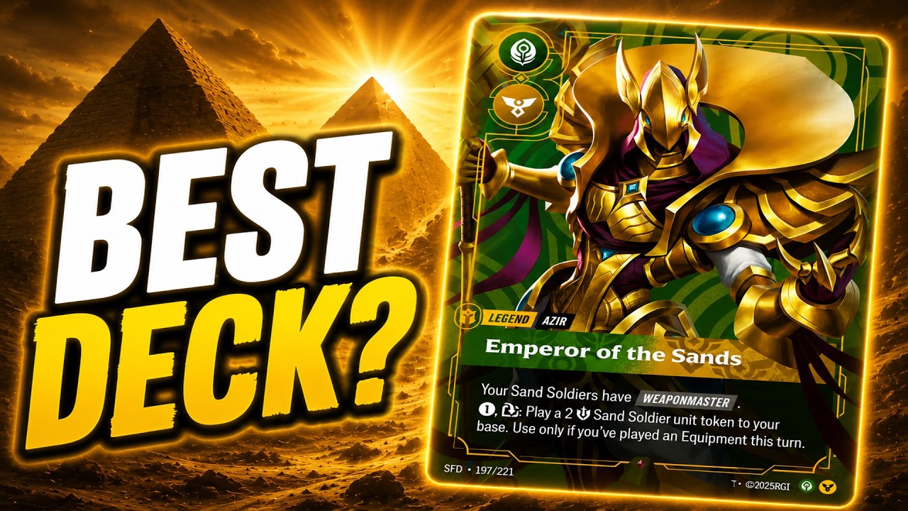 Is Azir The BEST Anti-Meta Deck In Riftbound Right Now?! (Guide + Gameplay)