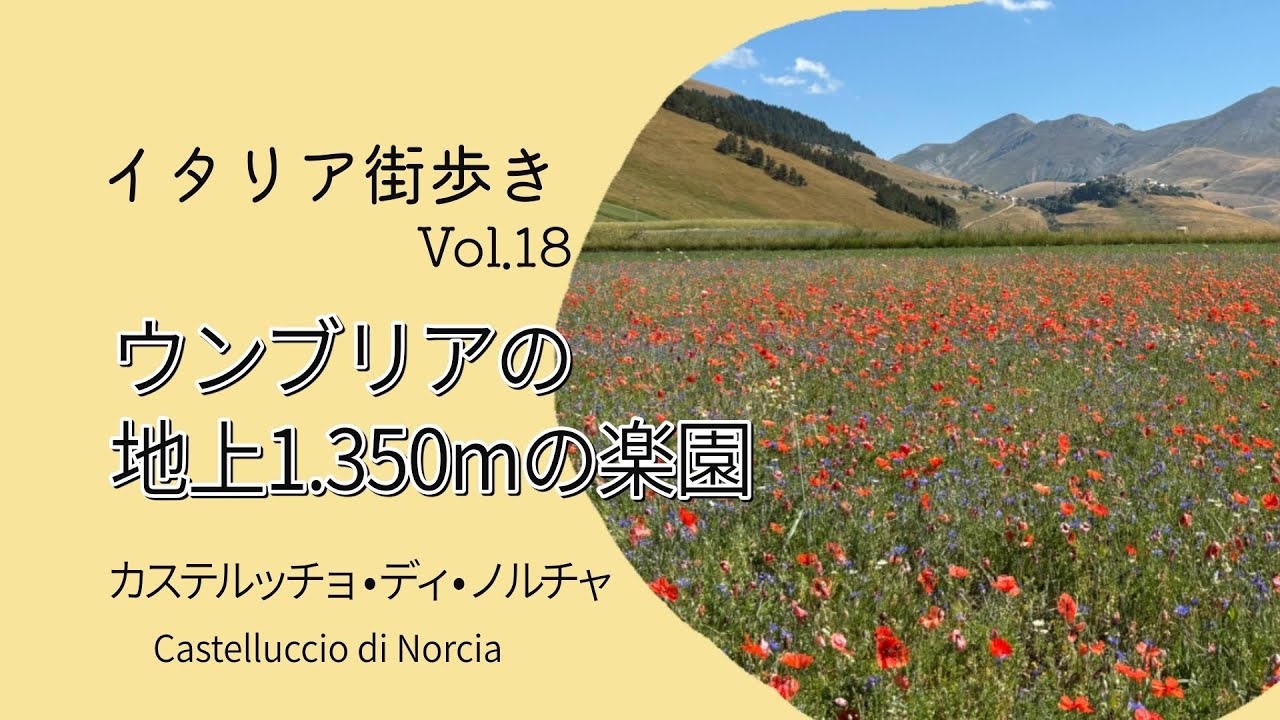 【イタリア街歩き】地上1,350m、天空の楽園 in カステルッチョ・ディ・ノルチャ