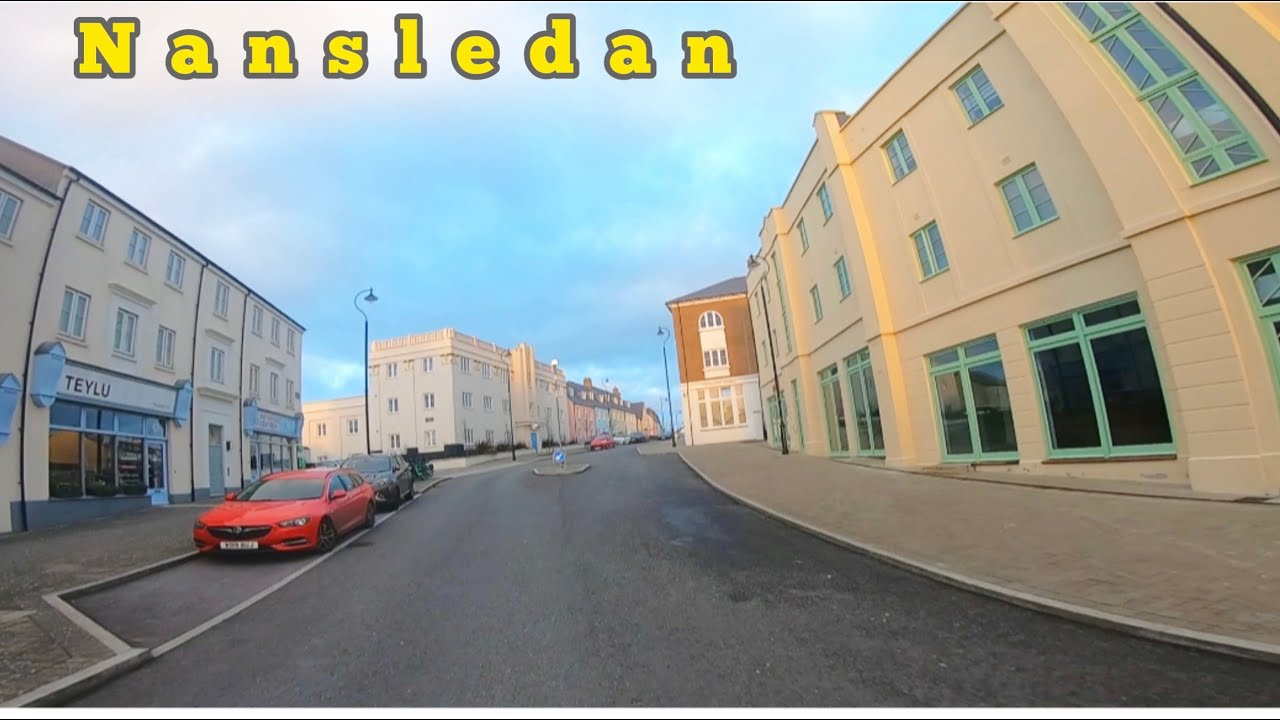 Drive with us 03/03/24 Nansledan new suburb of Newquay Duchy development Cornwall England start 2013
