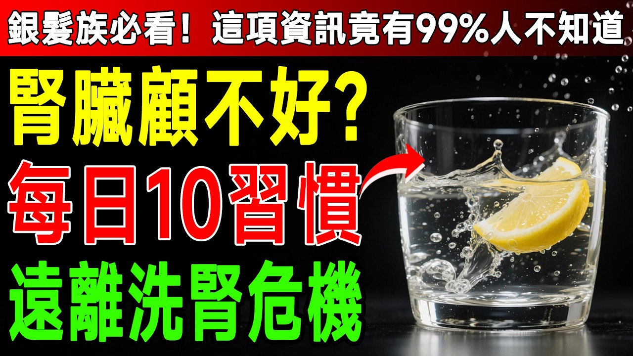 肌酸酐超標是腎臟的無聲求救！腎臟科名醫公開10個「保腎救命」的晨間習慣，做對了比吃藥還有效！ #高血壓 #糖尿病 #銀髮族