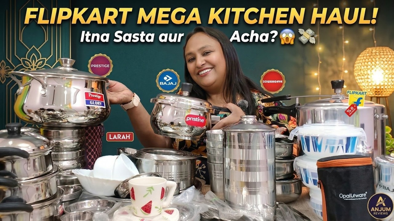 Huge Flipkart Kitchen & Home Haul 2026! 🛒 Unboxing Best Cookware & Dinner Sets