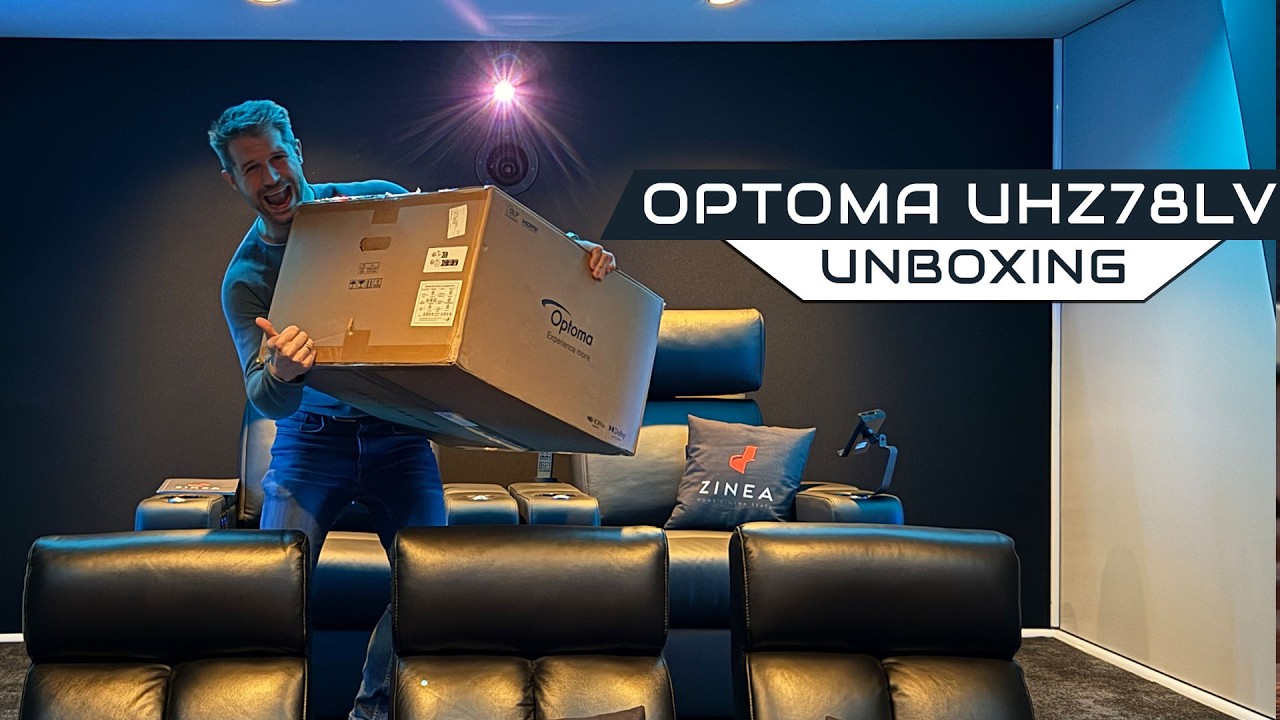 Optoma UHZ78LV Unboxing & Erster Eindruck: Optomas neues RGB-Laser & Dolby Vision Flaggschiff!