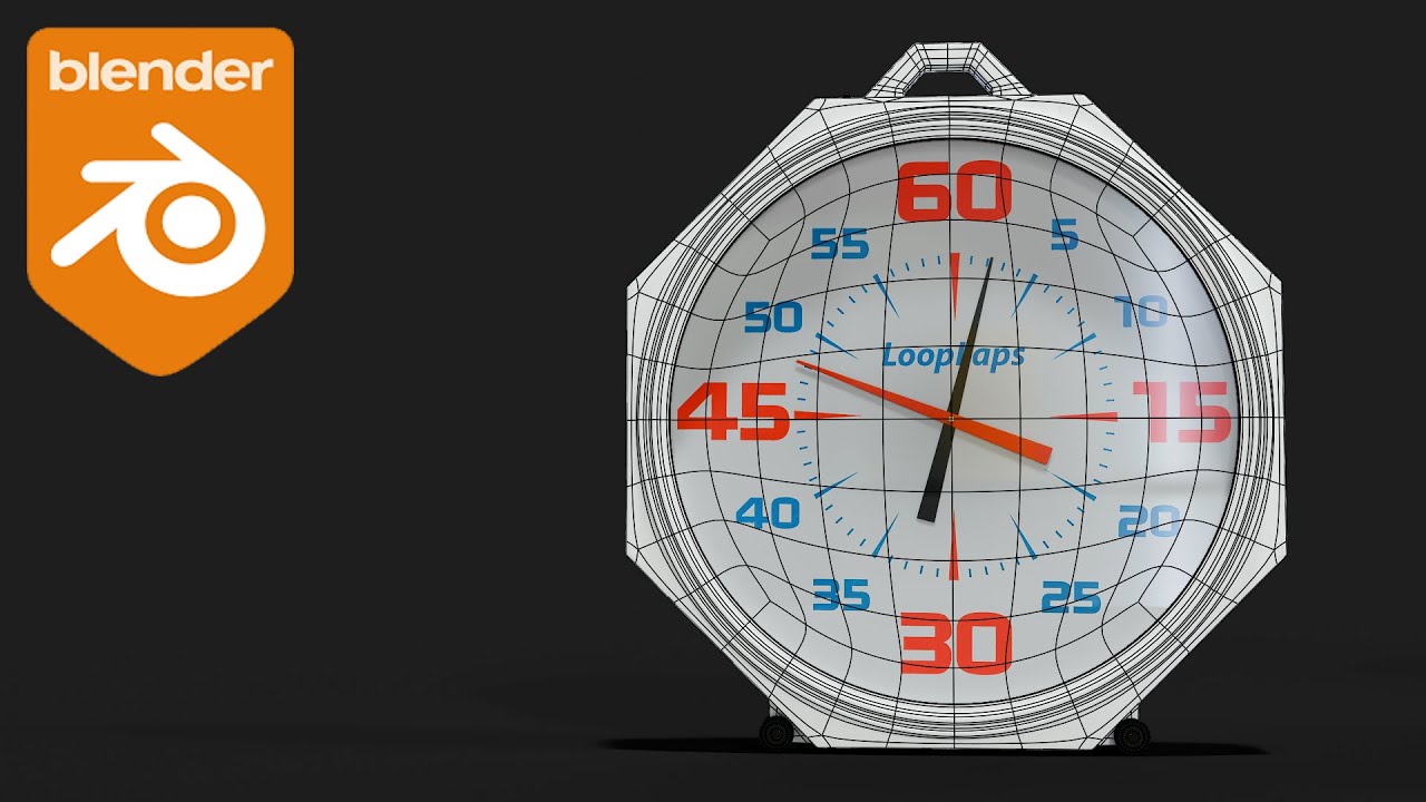 Моделирование циферблата часов &mdash; урок по моделированию в Blender.