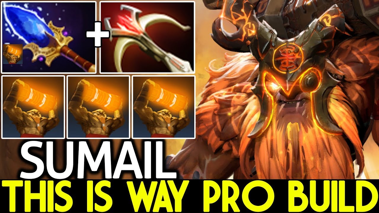 SUMAIL [Earthshaker] This is way Pro Build ES Mid Scepter 7.25 Dota 2