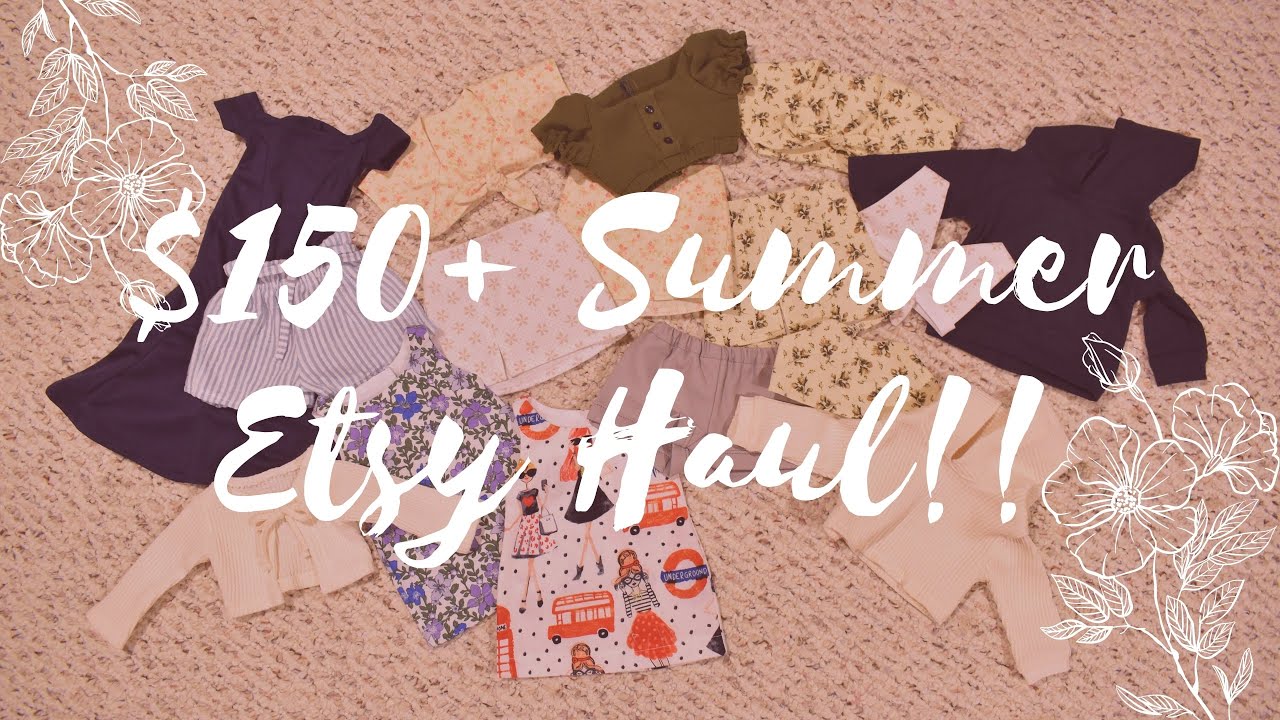 $150+ Collective Etsy Haul for American Girl Doll Summer Clothing!!