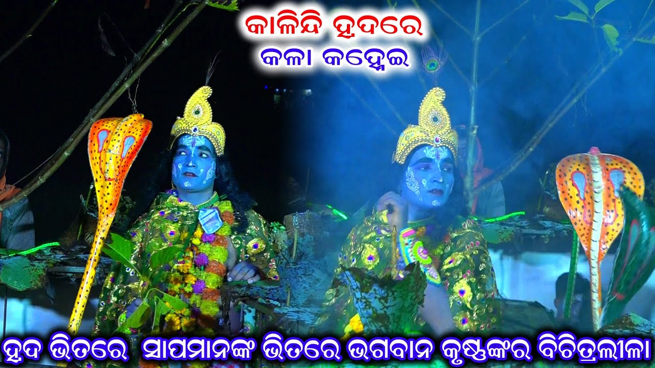 କାଳନ୍ଦୀ ହ୍ରଦରେ କଳା କହ୍ନେଇ | kaliya dalana | kaliadalana | kli dahana | kali dalana | krushnalila |