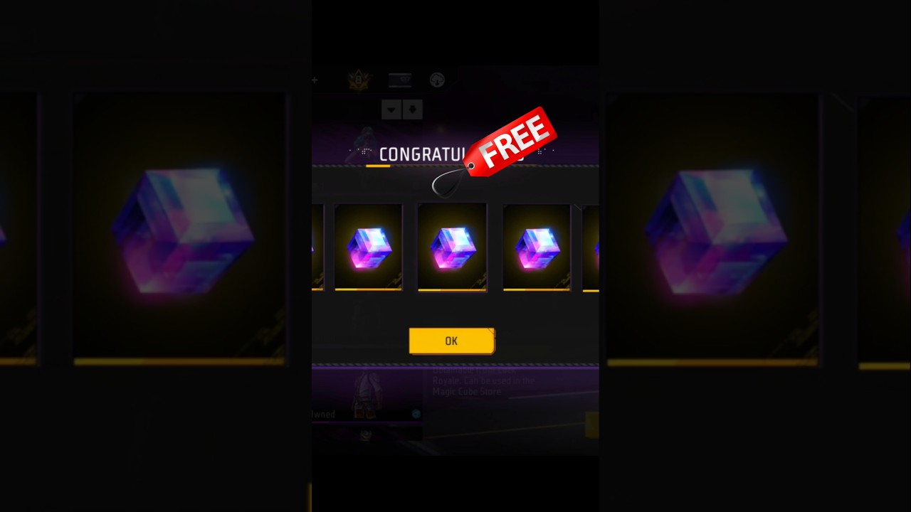 10 MAGIC CUBE FREE 😲in  FREE FIRE | #helpinggamer #freefireshorts #garenafreefire