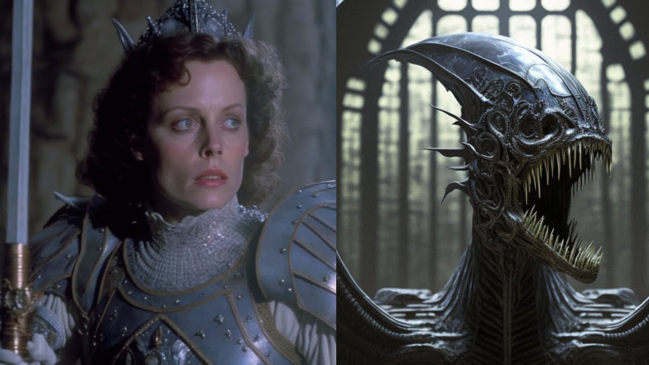 'Alien' as an 80s dark medieval fantasy | by Midjourney AI