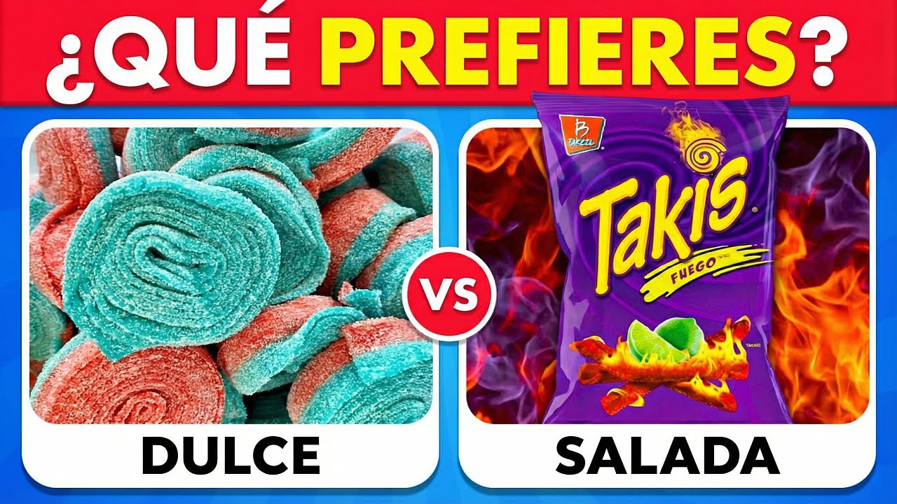 ¿QUÉ PREFIERES? 🍡🍟 ¡Edición Comida Dulce vs Salada! 🍓🍔