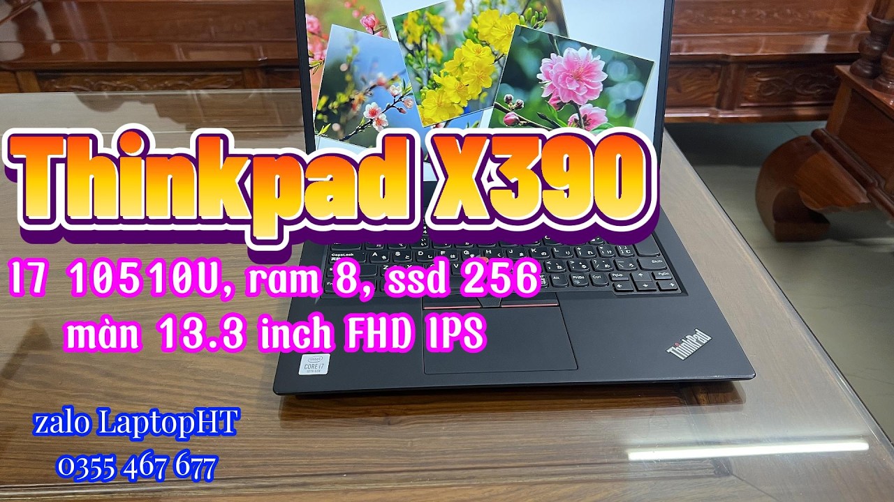 Laptop Đẹp Keng - Thinkpad X390  i7 10510U/ ram 8/ ssd 256/ màn 13.3 FHD IPS