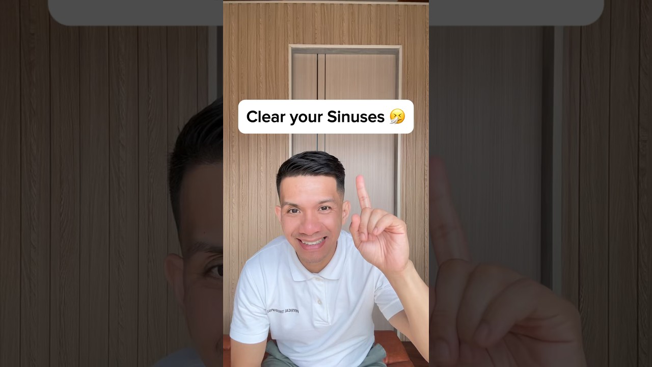 Clear your SINUSES 🤧 #sinusitis