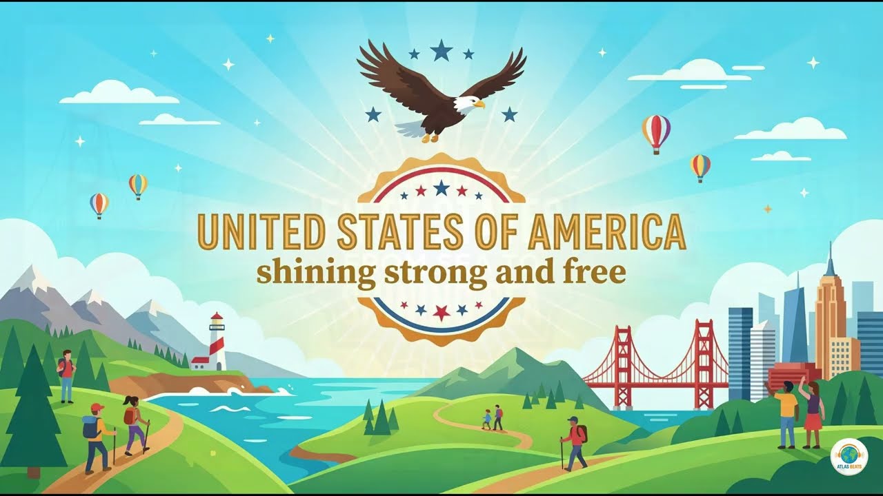 America in Rhythm 🇺🇸 | Learn Geography Through Music | Atlas Beats