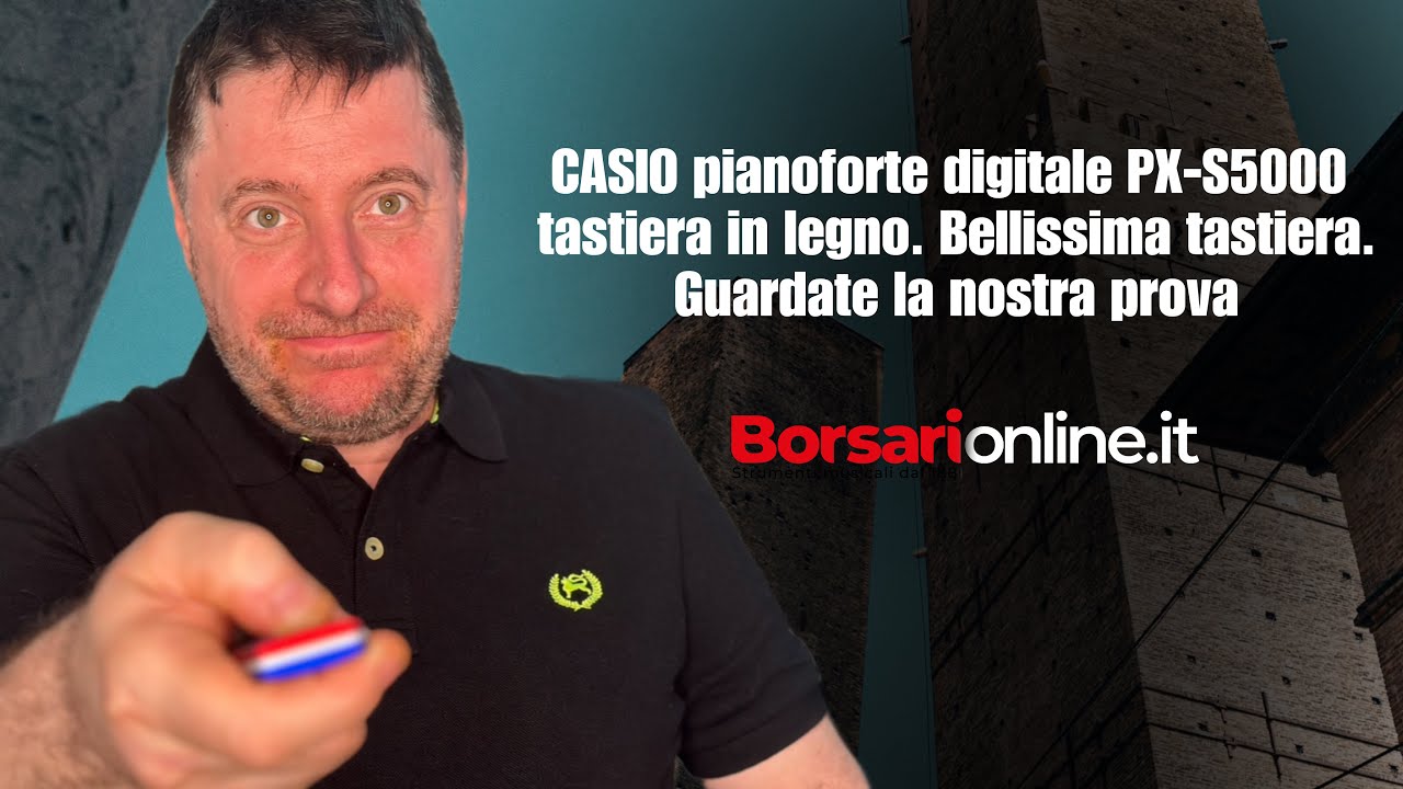 CASIO pianoforte digitale PX-S5000 tastiera in legno. Bellissima tastiera. Guardate la nostra prova