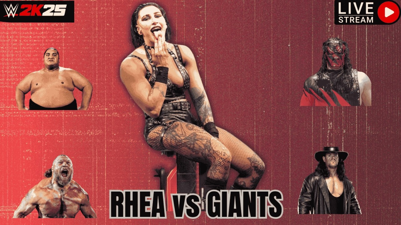 Rhea Ripley vs WWE Giants | LEGEND Difficulty Chaos 😳