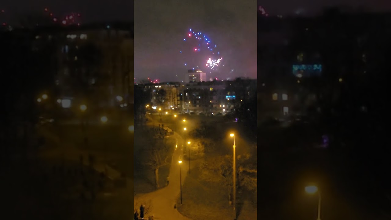 AMAZING FIREWORKS DISPLAY! New Year's Eve (Sylwester) 2024, Gdańsk, Poland