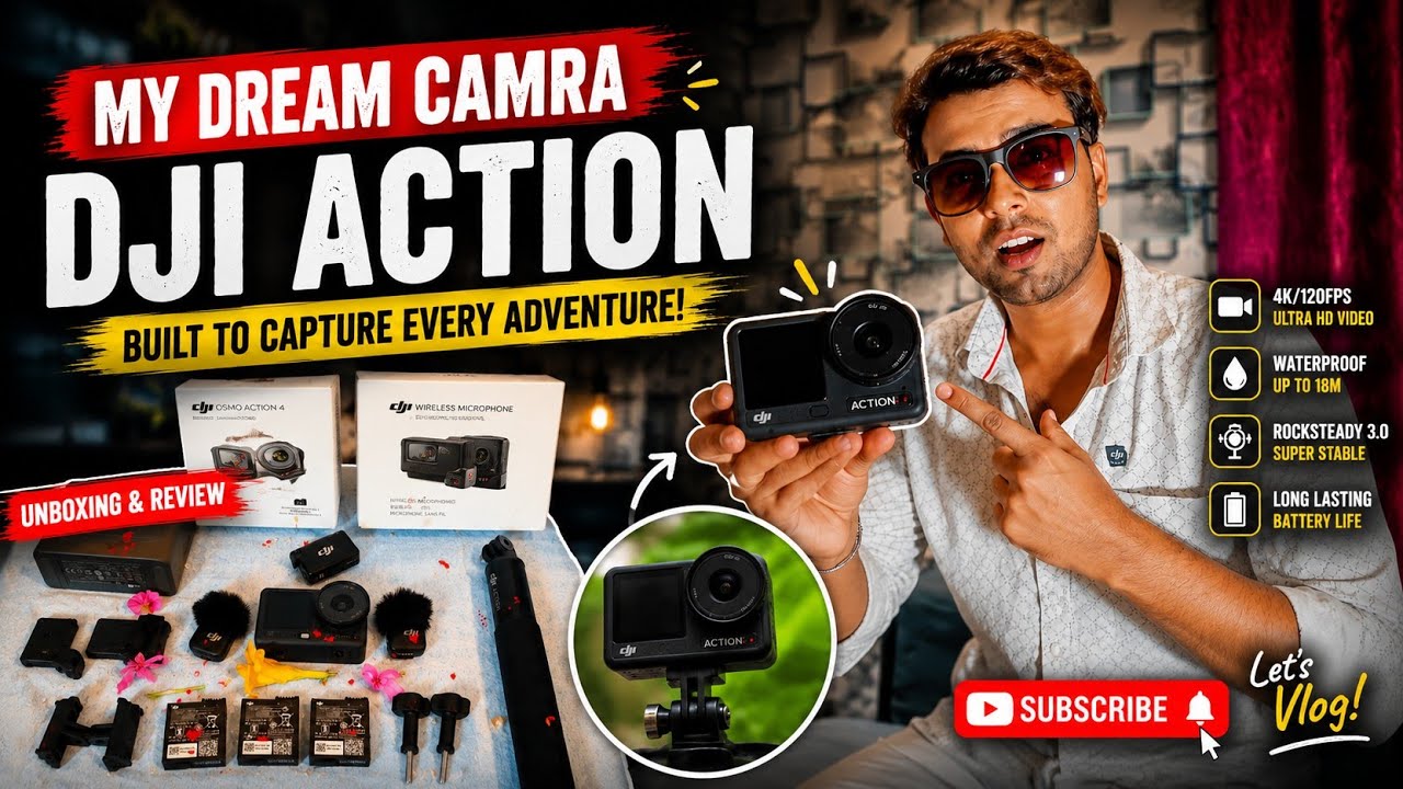 DJI Action 6 Unboxing in Hindi | Best Action Camera 2026 | Best Action Camra |