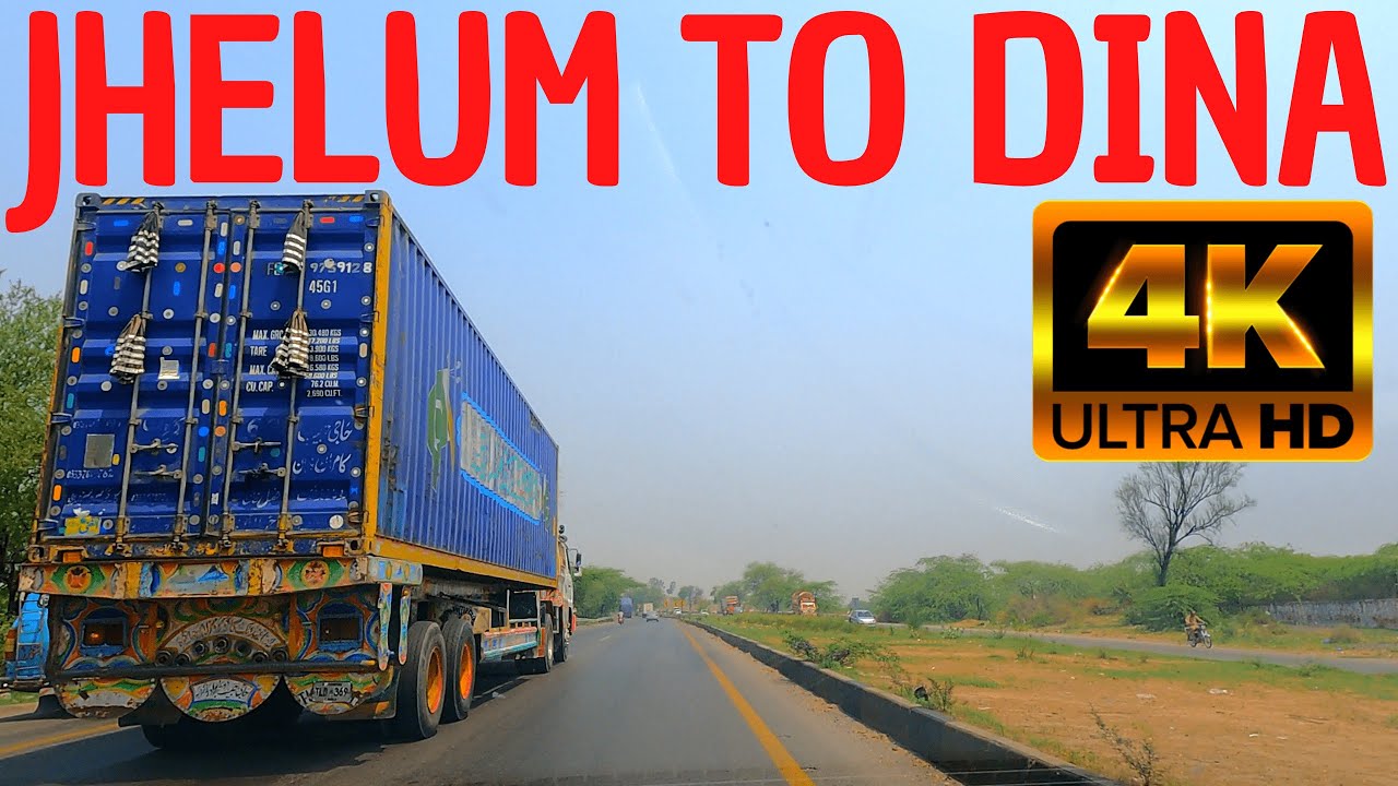 4K Driving From Jhelum City Housing (Sattelite Town) To Dina City 4K Road Views