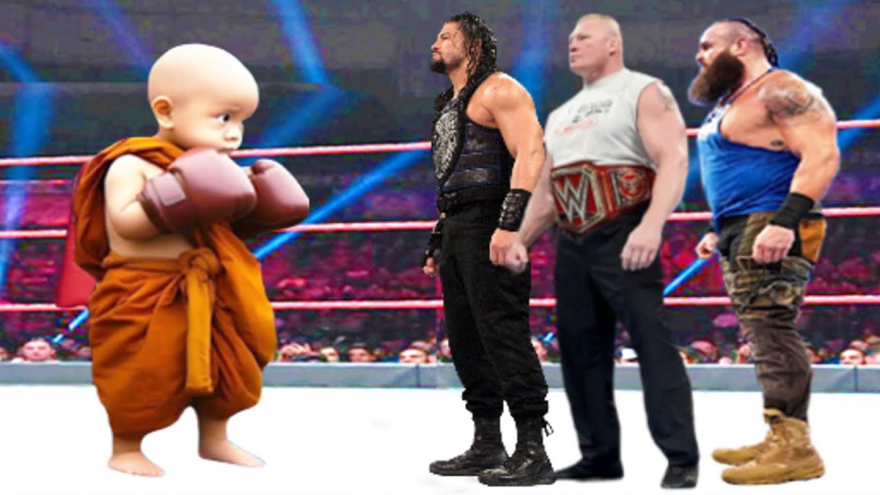 Baby Sumo vs Roman Reigns, Brock Lesnar & Braun Strowman