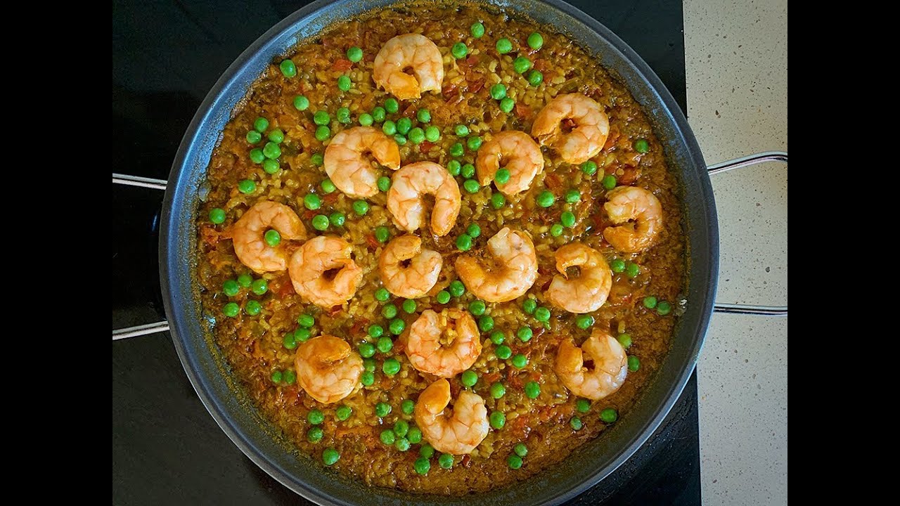 Arroz integral con langostinos | Receta saludable