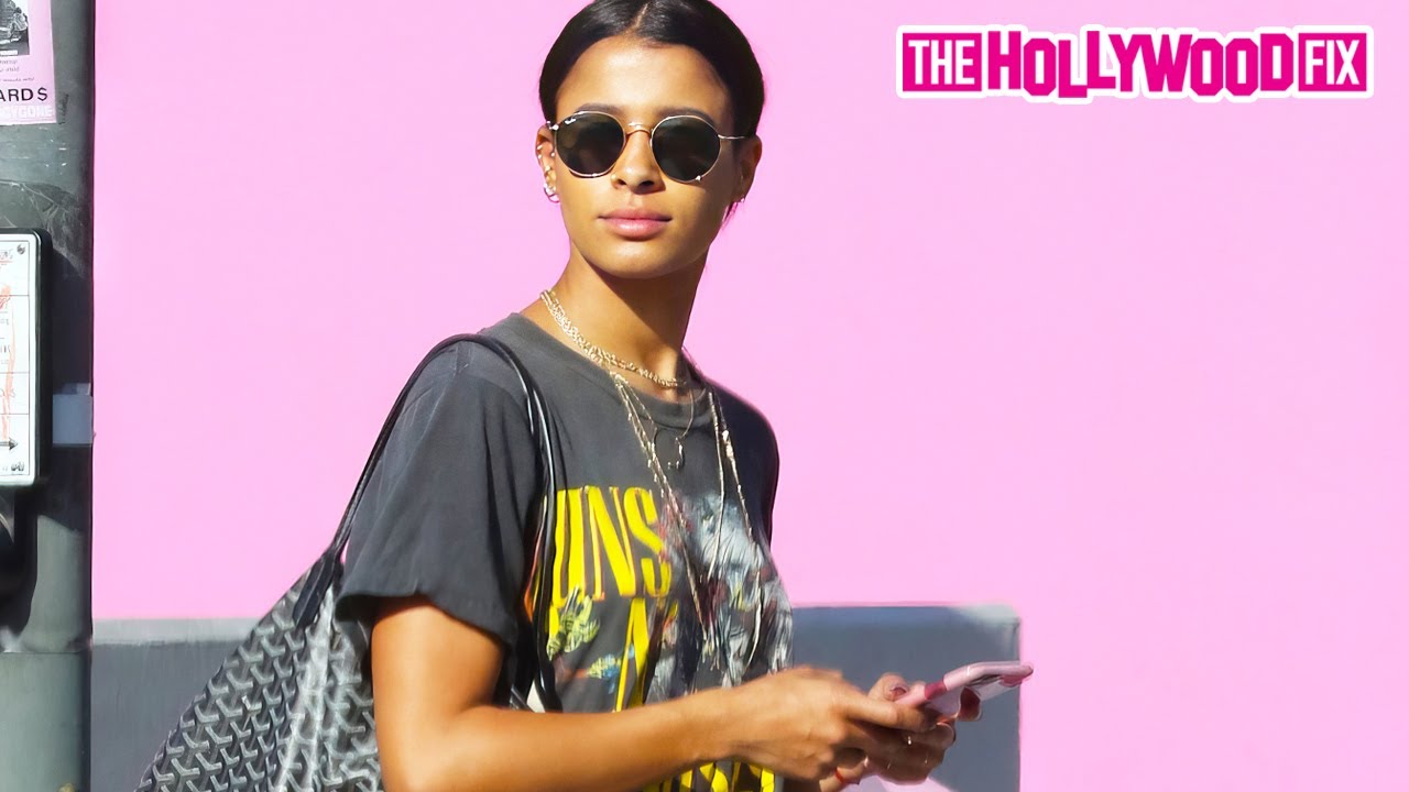 Zac Efron's Girlfriend Sami Miro Rocks A Vintage Guns N Roses Shirt With A Goyard Bag While Shopping