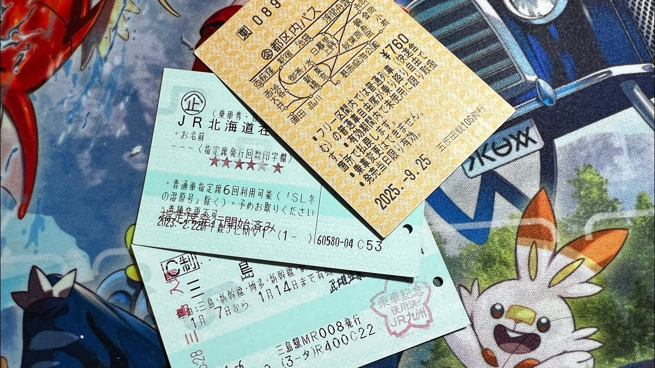 使い終わった乗車券や特急券を紹介&保管方法について