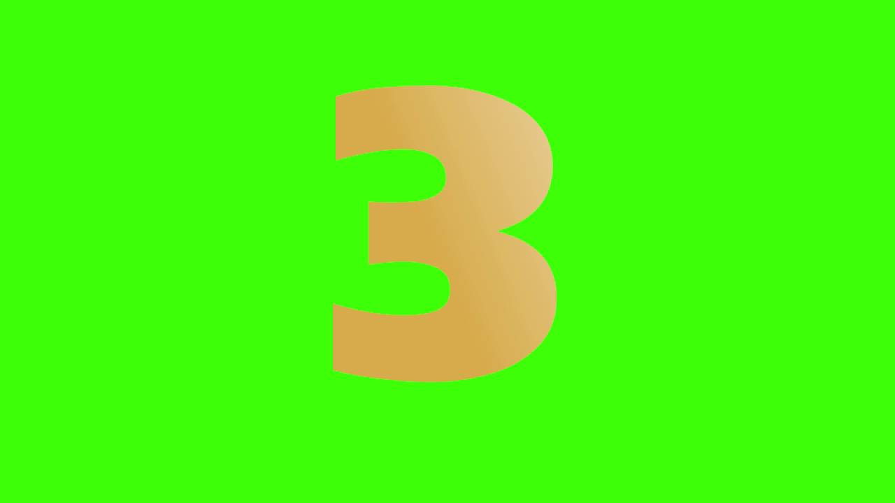 Number 3 (transition for videos﻿)