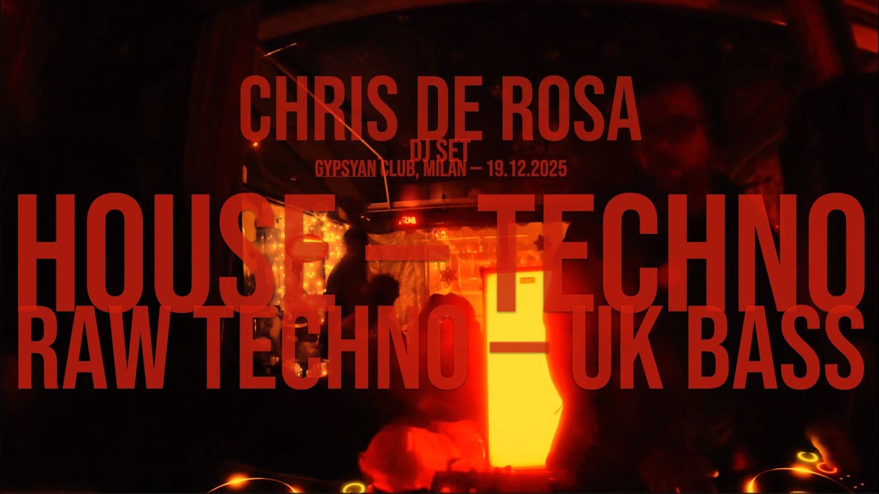 TRATTO ➖ Chris De Rosa dj set (HOUSE | TECHNO | RAW TECHNO | UK BASS) [19.12.25]