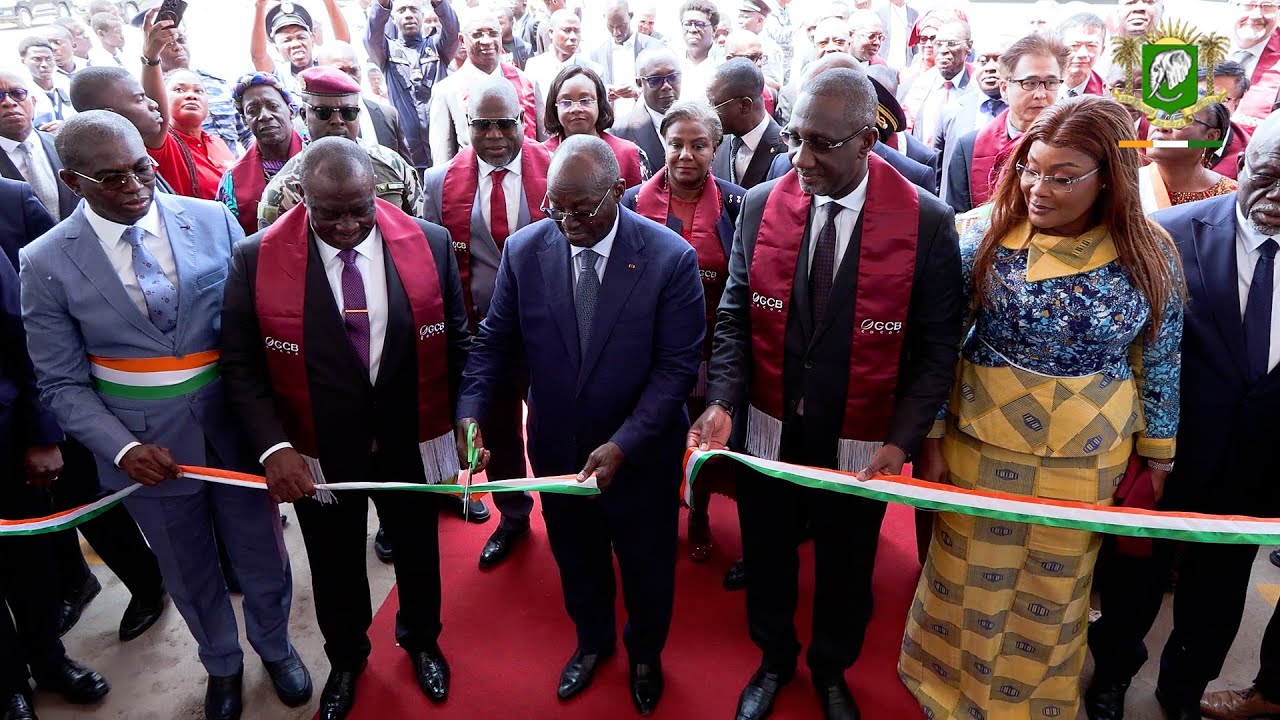 Cérémonie d'inauguration de l'usine de  transformation de cacao de San Pédro, (GCB Cocoa)