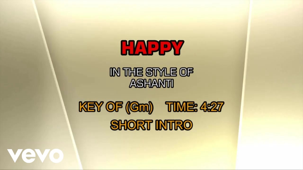 Ashanti - Happy (Karaoke)