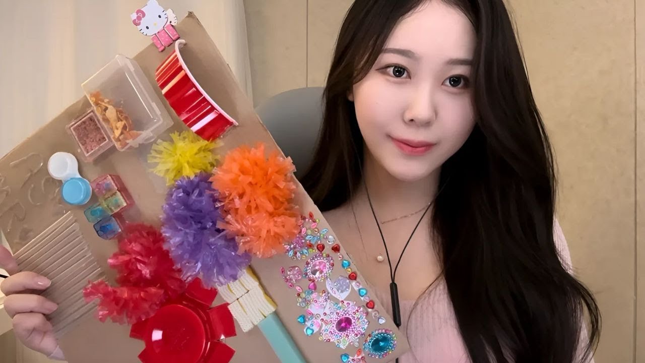 ASMR 직접 만드 피젯보드 homemade fidget board sound