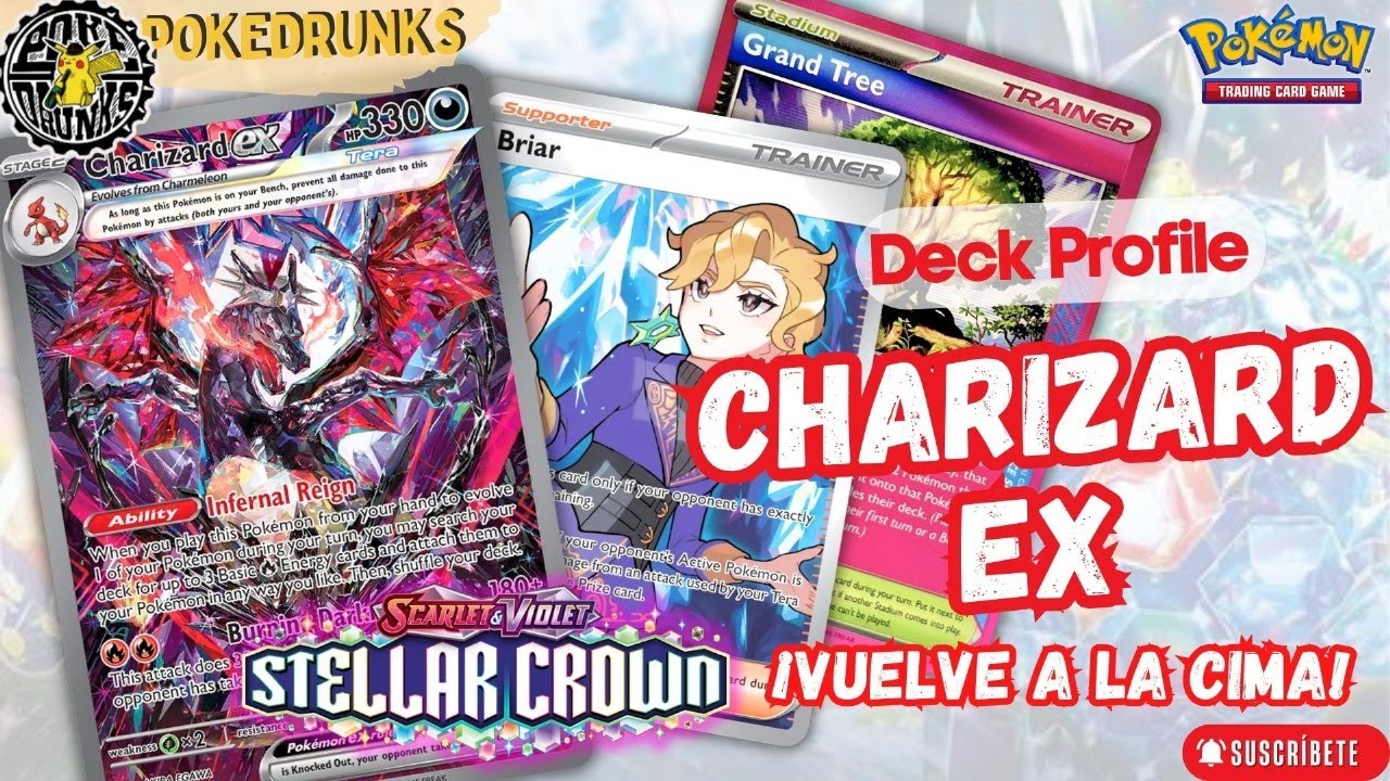 Pokemon TCG Stellar Crown Charizard Ex Deck Profile | Con todo para ser el rey