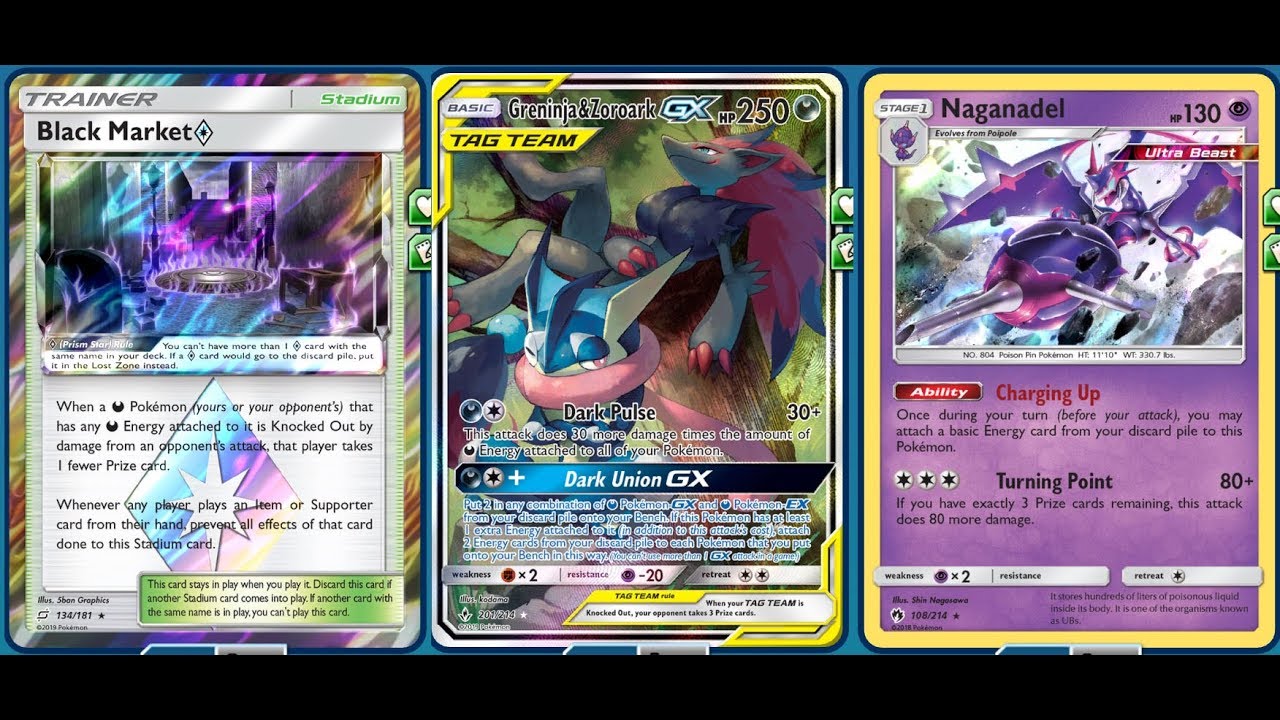 Greninja & Zoroark GX Deck From Unbroken Bonds, EASY 2 Energy Combo