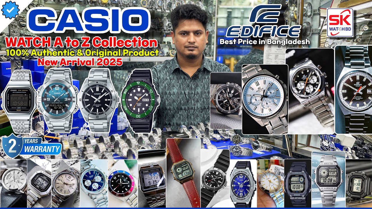 ORIGINAL CASIO & EDIFICE WATCH Price in Bangladesh | New Arrival 2025 From SK WATCH BD