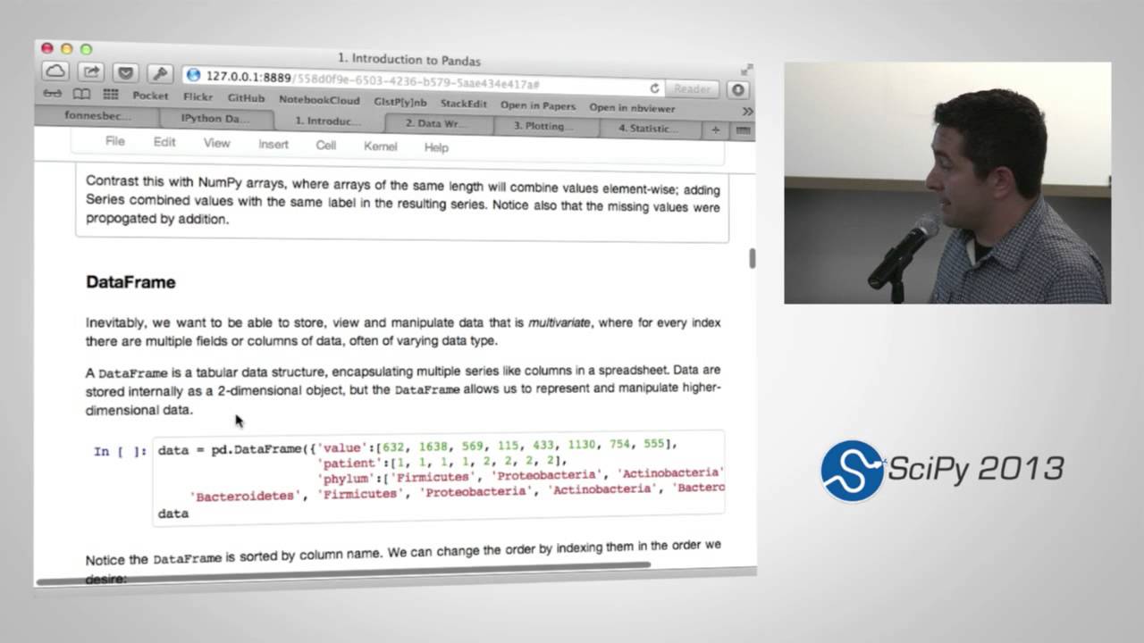 Statistical Data Analysis in Python, SciPy2013 Tutorial, Part 1 of 4