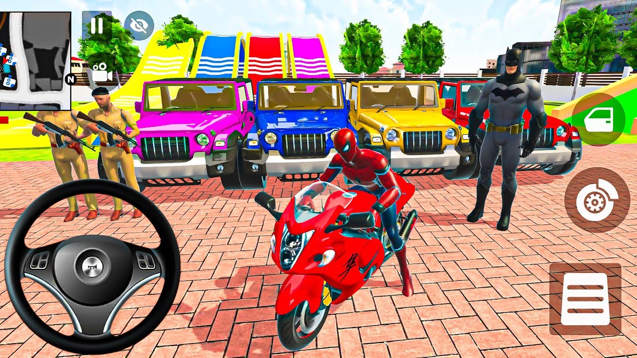 ❄️ Indian Thift Auto Game New Update 🐝 Spiderman & Ironman 🔥 Purchased Monster Cars Showroom Game 🎮