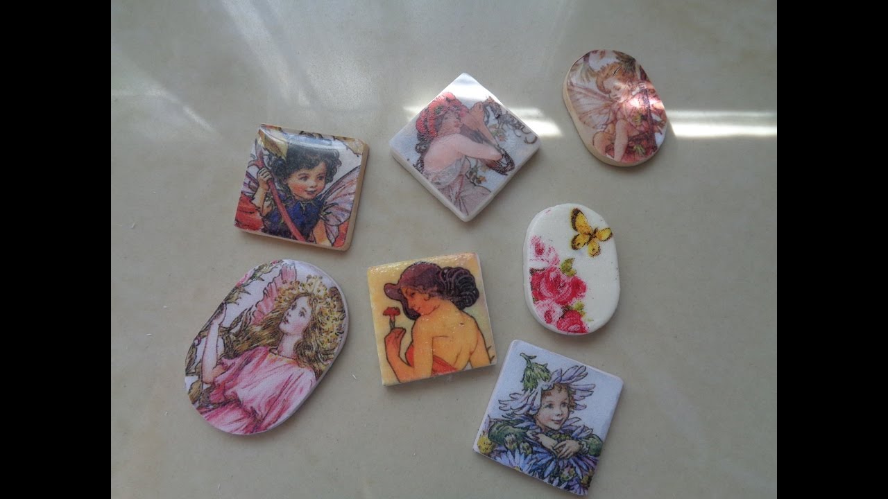 Tutorial : cabochon in pasta polimerica effetto stampato