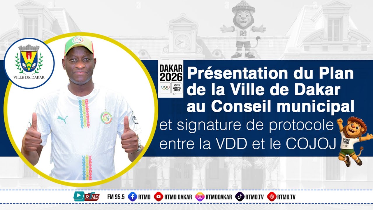 Direct:JOJ 2026 PLAN DE CÉLÉBRATION DE LA VILLE ET PROTOCOLE AVEC LE COJOJ