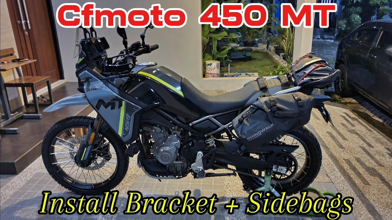 Install Bracket + Sidebags Cfmoto 450 MT