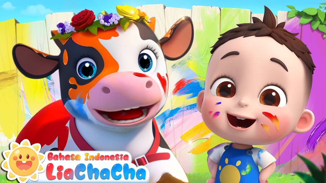 Sapi Warna-Warni Moo Moo Moo 🐮🌈 | Lola Si Sapi | Lagu Warna-warni | LiaChaCha Bahasa Indonesia