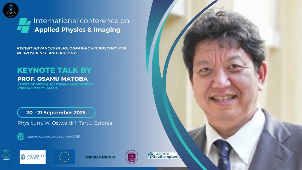 ICAPI SEP 2025 | International Conference | Keynote Speaker | Prof.  Osamu Matoba