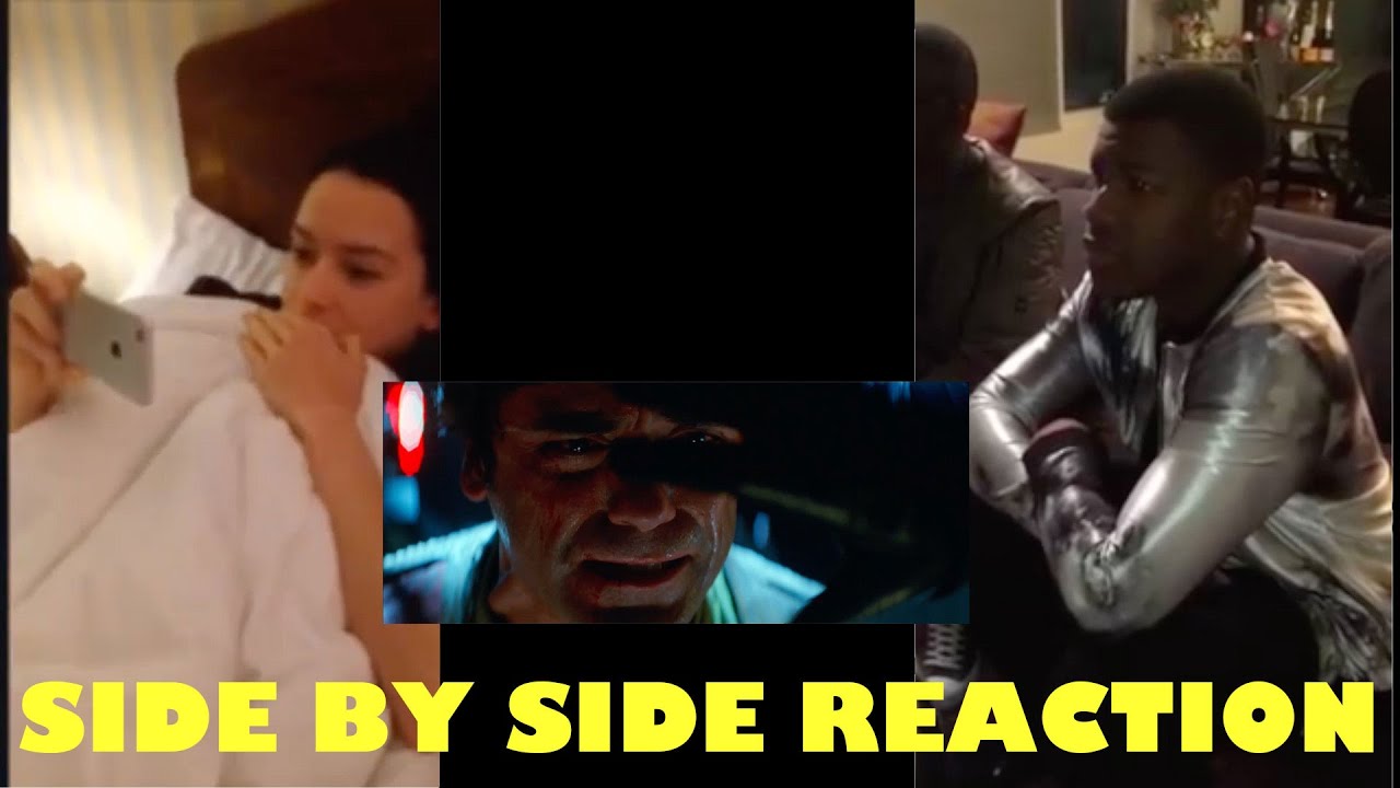 Daisy Ridley and John Boyega Reacts Side by Side to Official Trailer