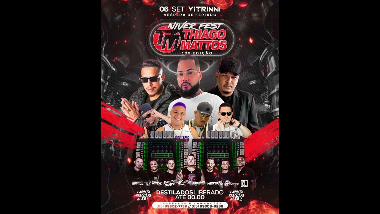 15+2 MINUTINHOS DO ANIVERSÁRIO DO MIDIA DE CUIABÁ THIAGO MATTOS (DJ JUNINHO ORIGINAL) PIQUE CUIABA